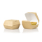 clamshell burger box with pie inside open and closed  - Small