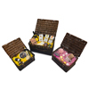 gift wicker hamper baskets full hero shredded paper gifts - Thumbnail