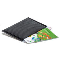 metallic bubble envelope black - Medium