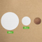 white circle labels size guide - Small