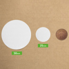 white circle labels size guide - Thumbnail